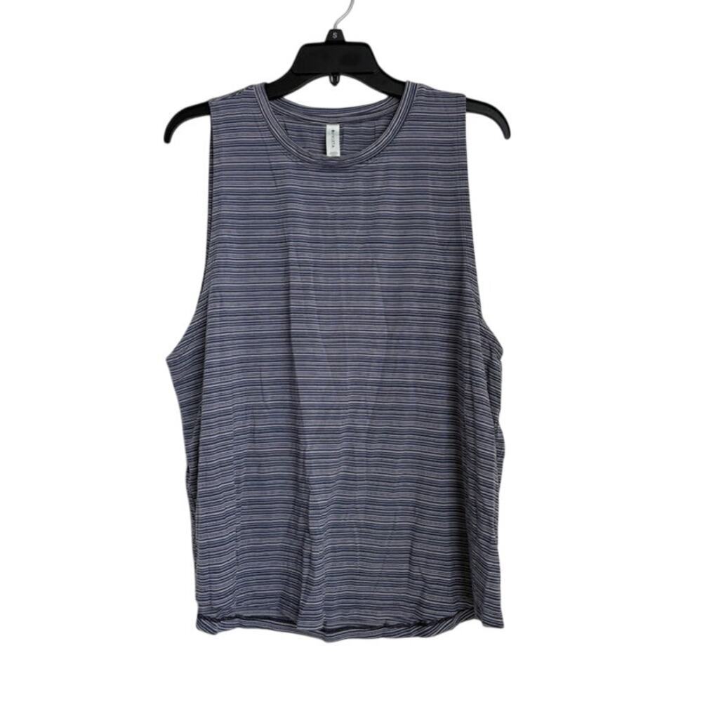 Athleta Womens Cloudlight Stripe Muscle Tank Top Size XL - Picture 2 of 5